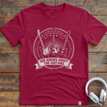 She Knows Guitars T-Shirt