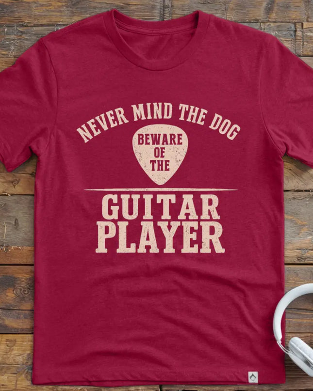 Never Mind Dog Guitar T-Shirt