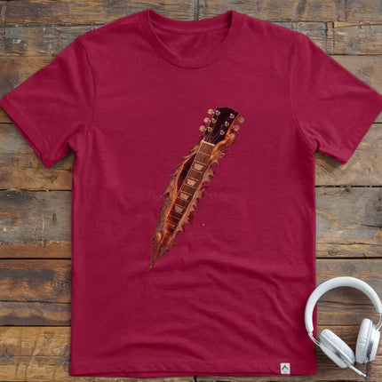 Guitar Fire Torn T-Shirt