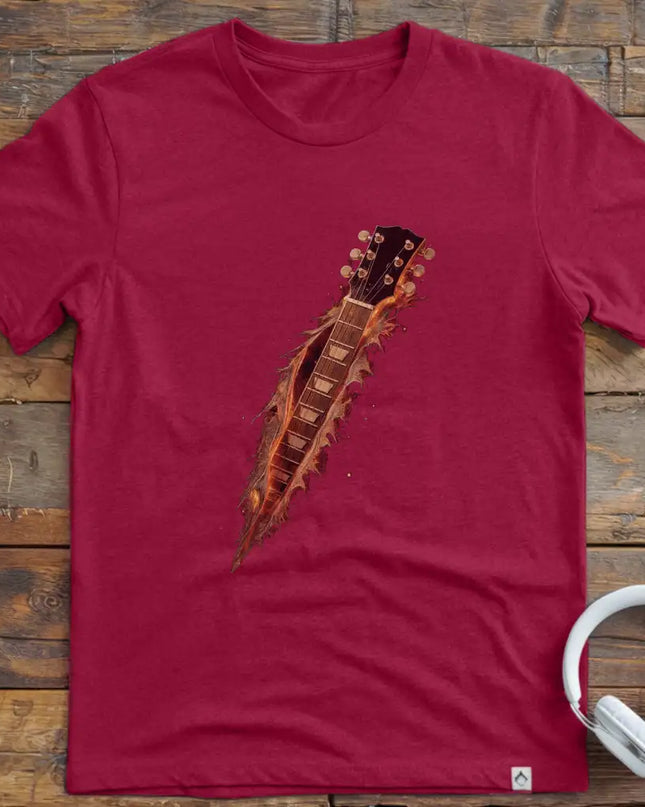 Guitar Fire Torn T-Shirt