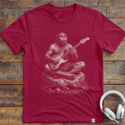 Caveman Guitar T-Shirt