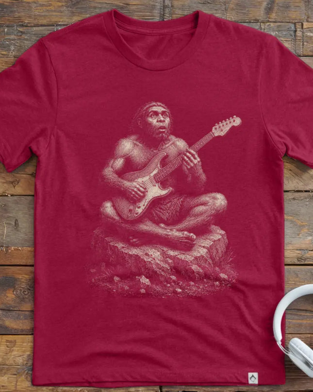Caveman Guitar T-Shirt