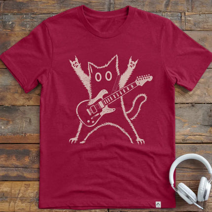 Rock Cat Guitar T-Shirt