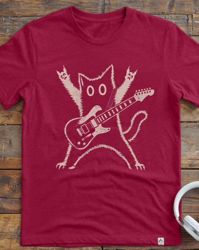 Rock Cat Guitar T-Shirt