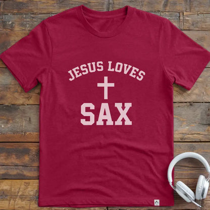 Jesus Loves Sax T-Shirt