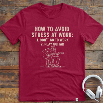 Work Stress Guitar T-Shirt