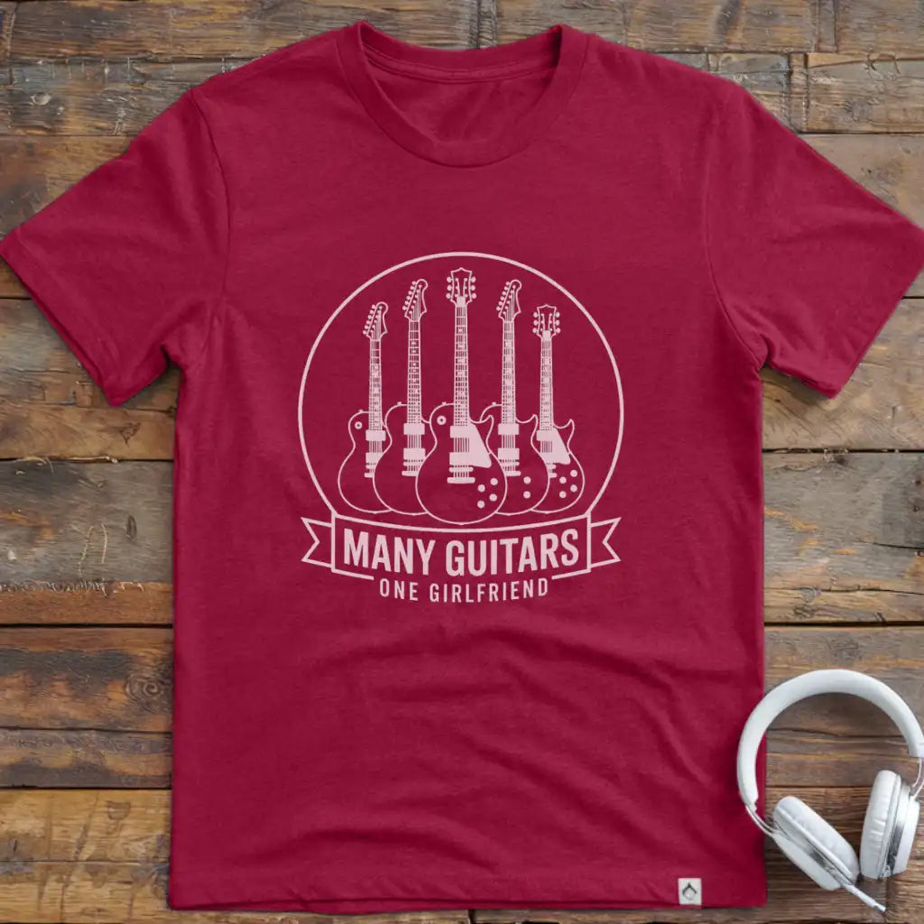 Many Guitars Girlfriend T-Shirt
