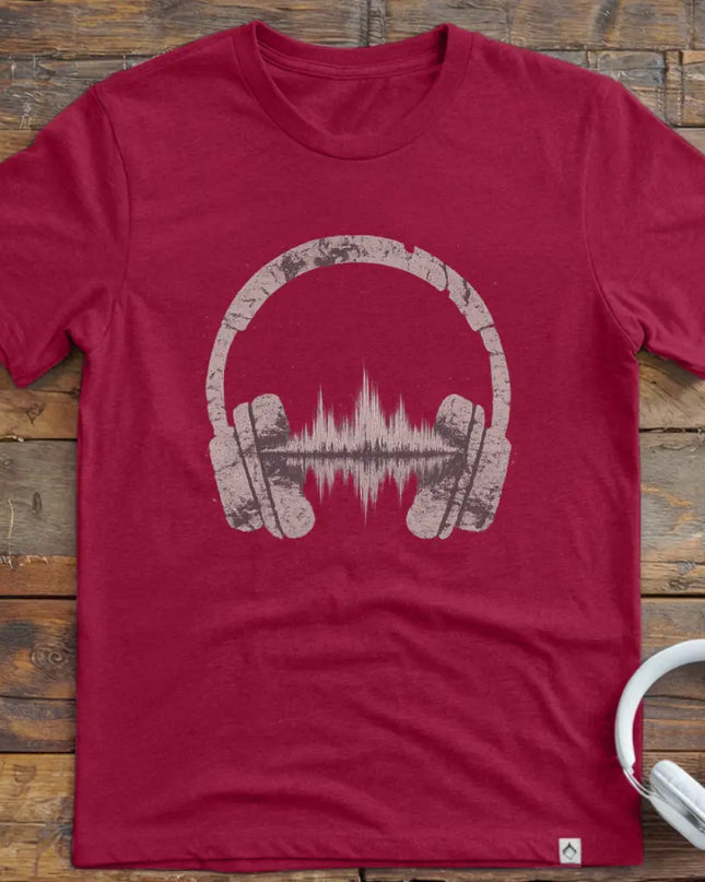 Headphones Waveform T-Shirt