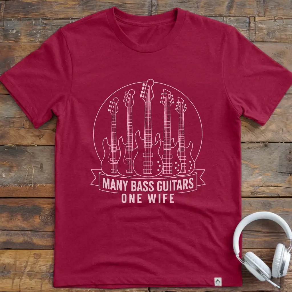 Many Bass Guitars T-Shirt