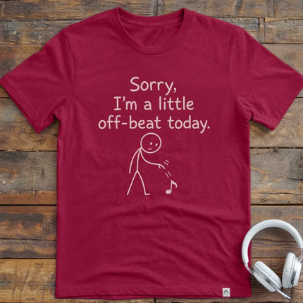 Sorry Off Beat Note T-Shirt