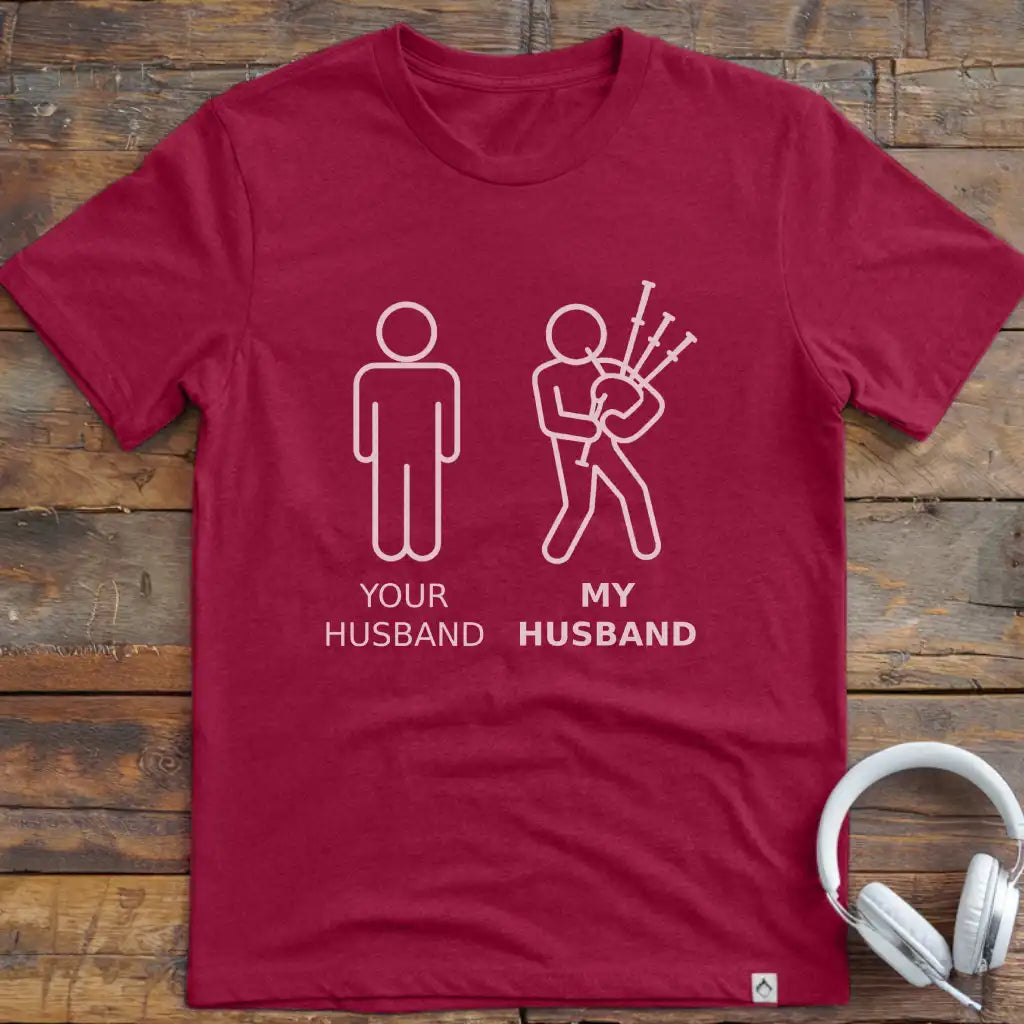 Husband Bagpipes T-Shirt