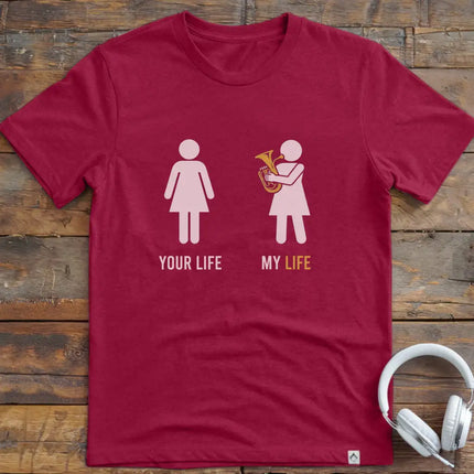 Life Female Tenor Horn T-Shirt