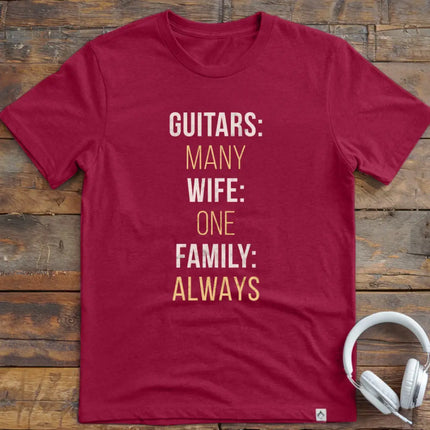 Many Guitars Family T-Shirt
