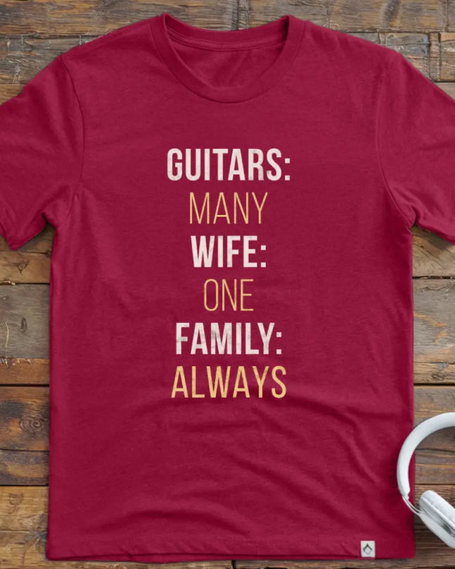 Many Guitars Family T-Shirt