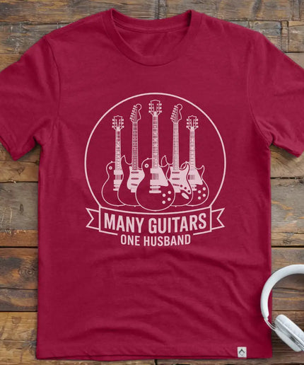 Many Guitars Husband T-Shirt