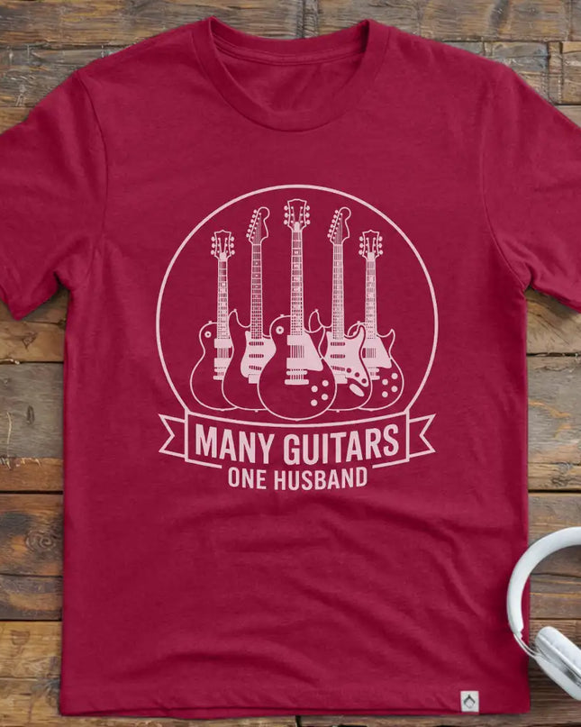Many Guitars Husband T-Shirt
