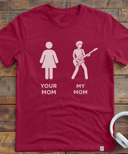 Mom Guitar Short Hair T-Shirt