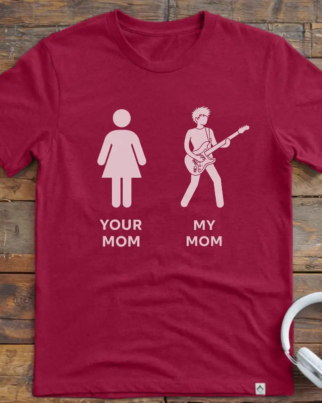 Mom Guitar Short Hair T-Shirt
