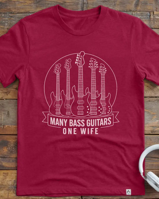 Many Bass Guitars T-Shirt