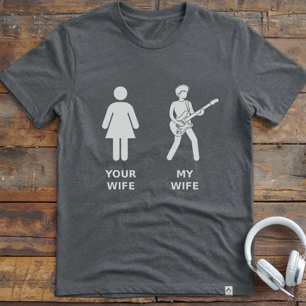 Wife Guitar Short Hair T-Shirt
