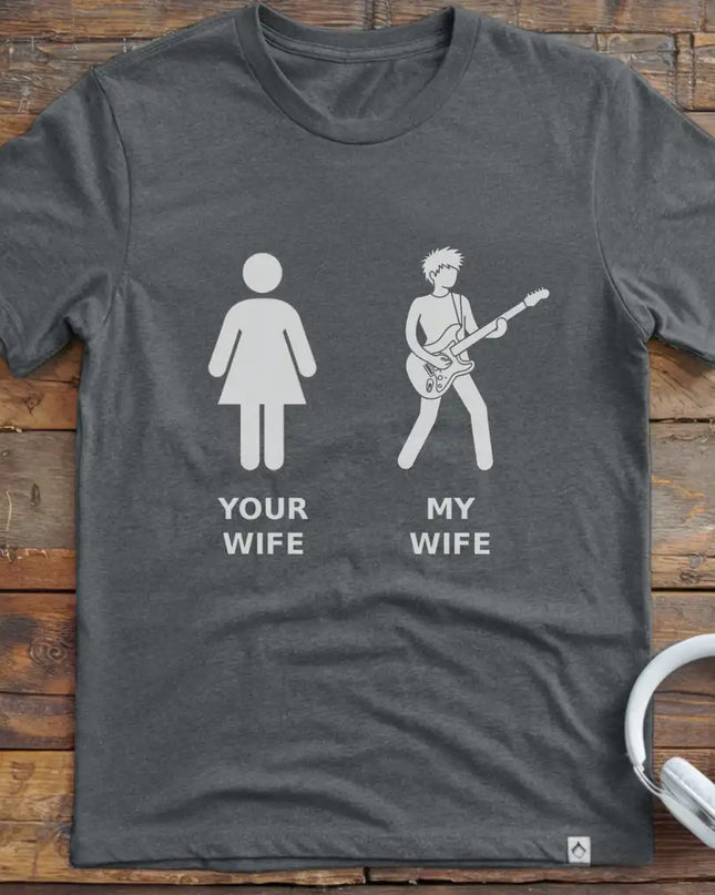 Wife Guitar Short Hair T-Shirt