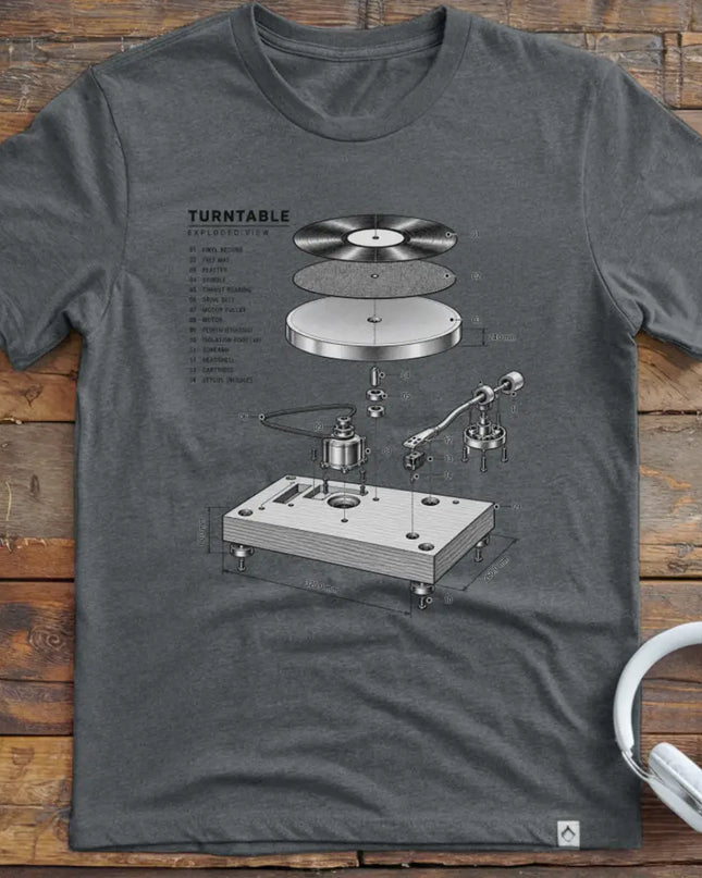Turntable Exploded T-Shirt