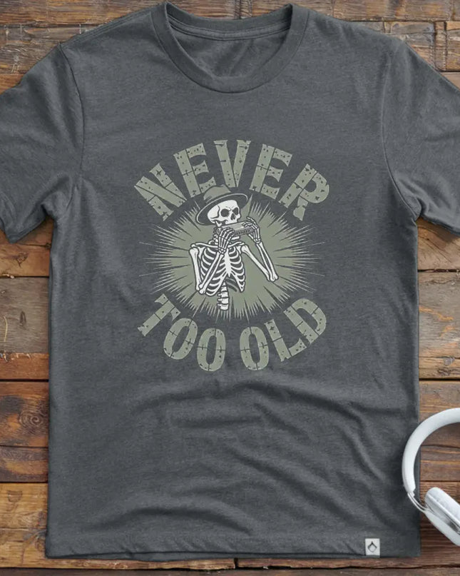 Never Too Old Harmonica T-Shirt