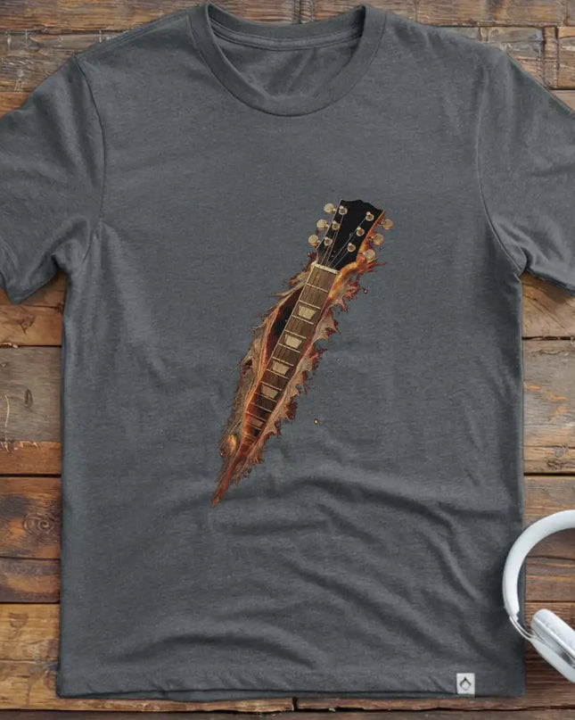 Guitar Fire Torn T-Shirt
