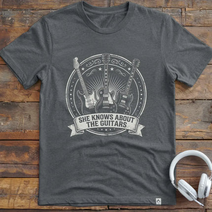 She Knows Guitars T-Shirt