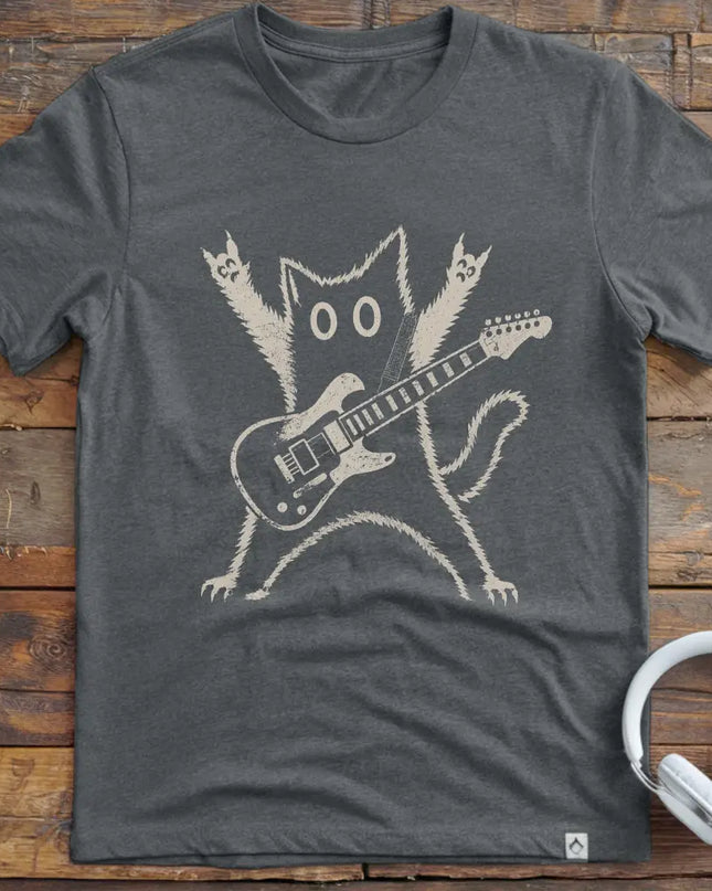 Rock Cat Guitar T-Shirt