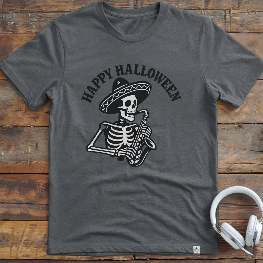 Skeleton Sax T- Shirt