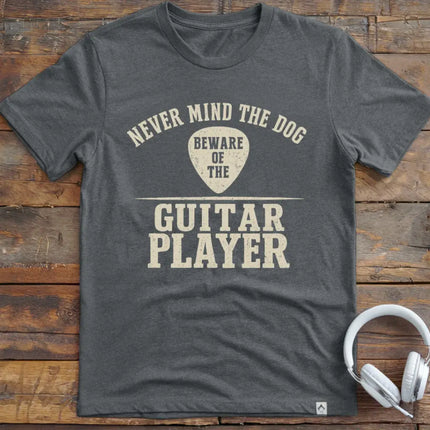 Never Mind Dog Guitar T-Shirt