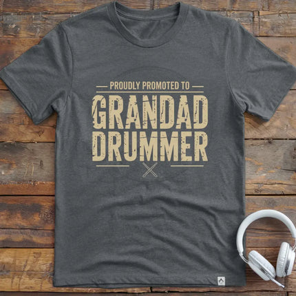 Promoted Grandad Drummer T-Shirt