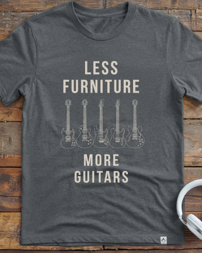 Less Furniture Guitars T-Shirt