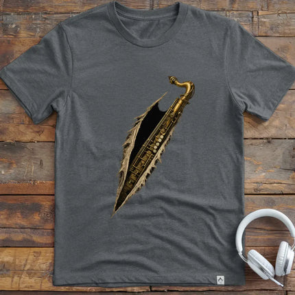 Saxophone Torn T-Shirt