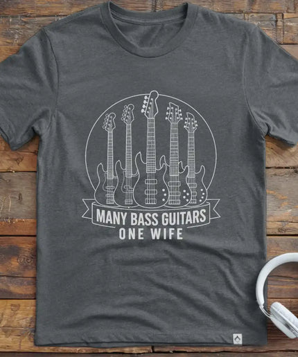 Many Bass Guitars T-Shirt