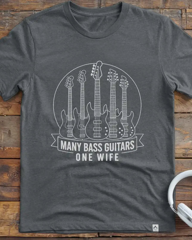 Many Bass Guitars T-Shirt