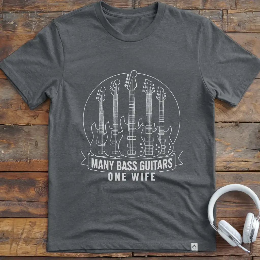 Many Bass Guitars T-Shirt