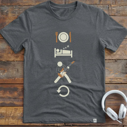 Eat Sleep Guitar Repeat T-Shirt