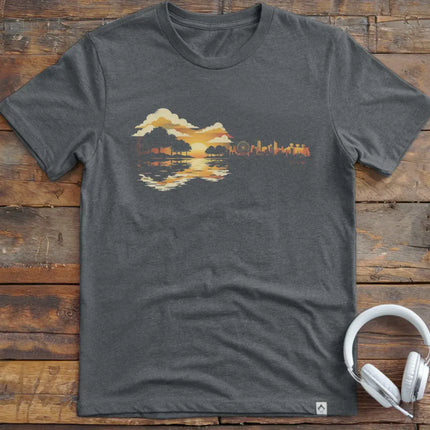 Guitar Sunset Retro T-Shirt
