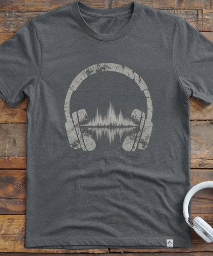 Headphones Waveform T-Shirt