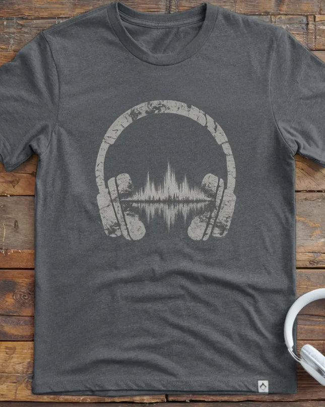 Headphones Waveform T-Shirt