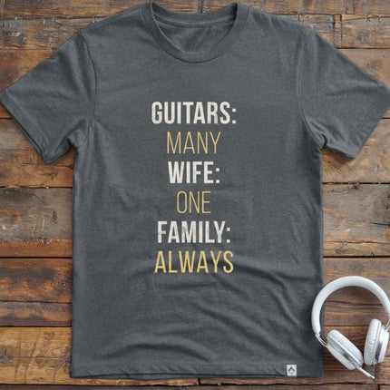 Many Guitars Family T-Shirt