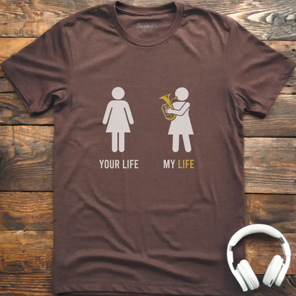 Life Female Tenor Horn T-Shirt