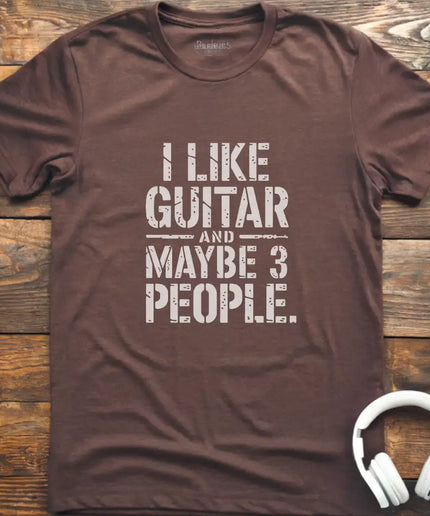 I like Guitar and T-Shirt