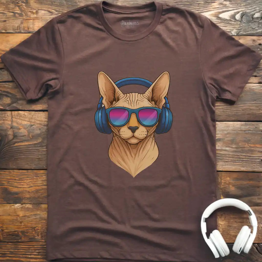 Hundekopfhörer-T-Shirt