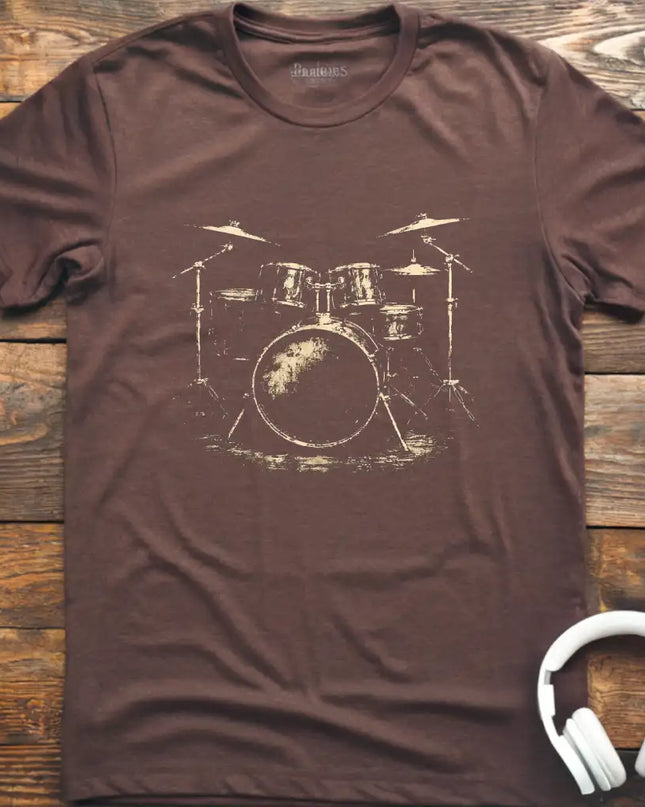 Drum Kit Gritty T-Shirt