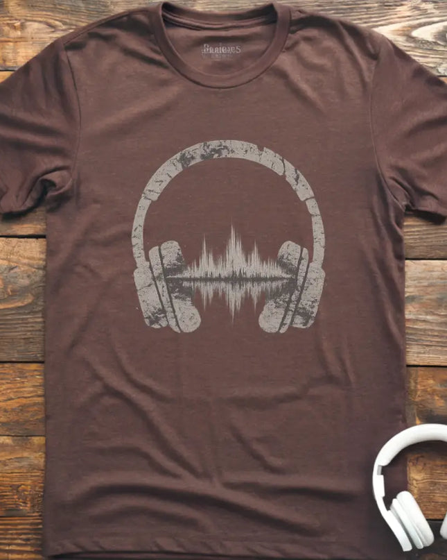 Headphones Waveform T-Shirt