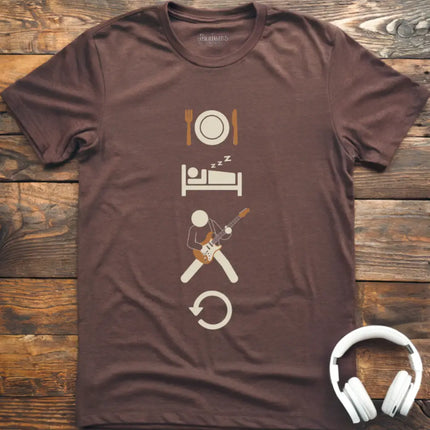 Eat Sleep Guitar Repeat T-Shirt