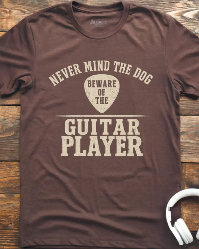 Never Mind Dog Guitar T-Shirt